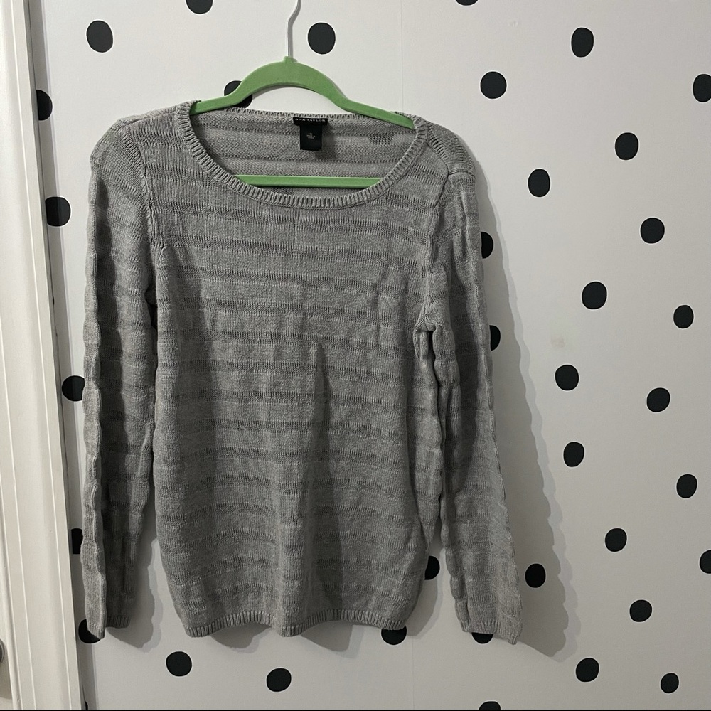 Gray Ann Taylor sweater